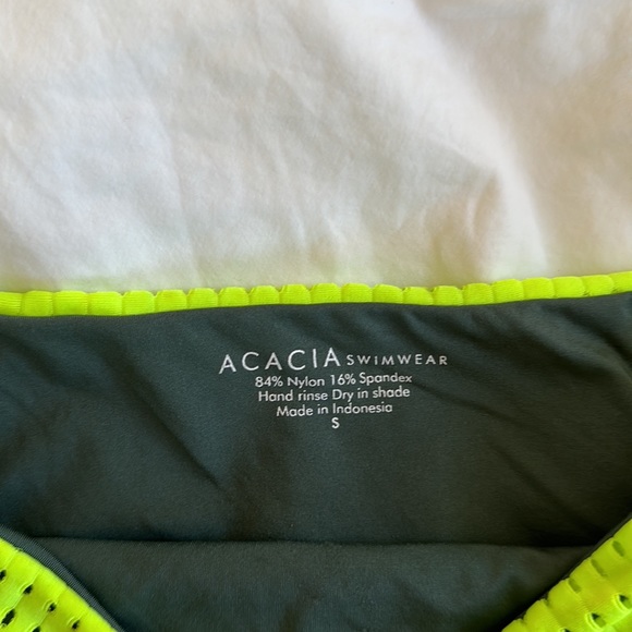 ACACIA SWIMWEAR Seychelles Bottom | Neon Cactus Mesh - Picture 2 of 5